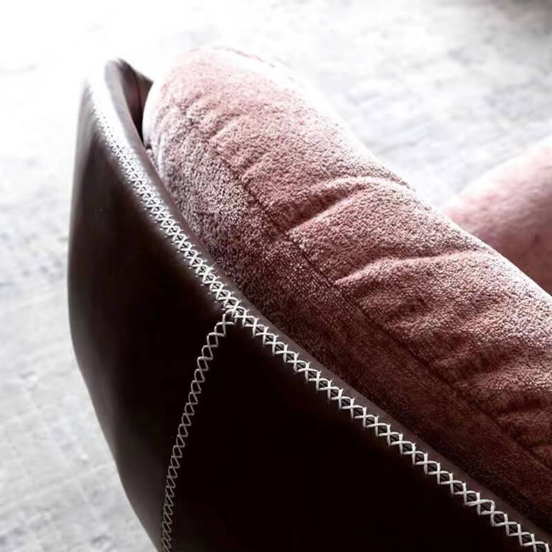 PU & fabric combine chair design