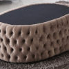 luxury chesterfield ottoman in brown