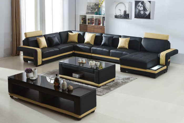 faux leather sectional corner sofa