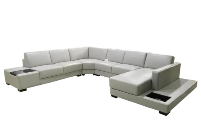 white leather corner couches with chaise
