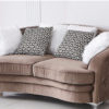 2 seater comfy velvet chesterfield sofa