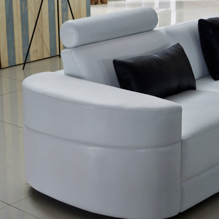 round design sofa arm
