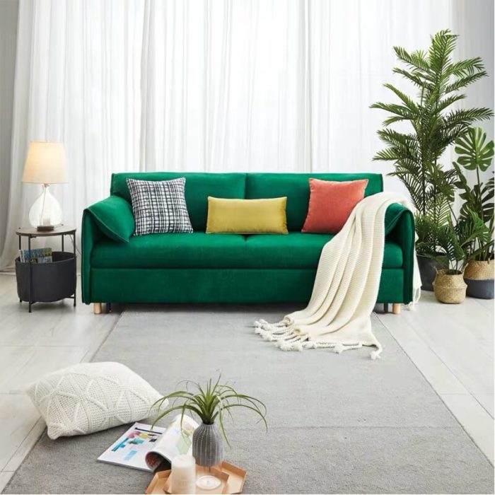 green bunk bed sleeper sofa