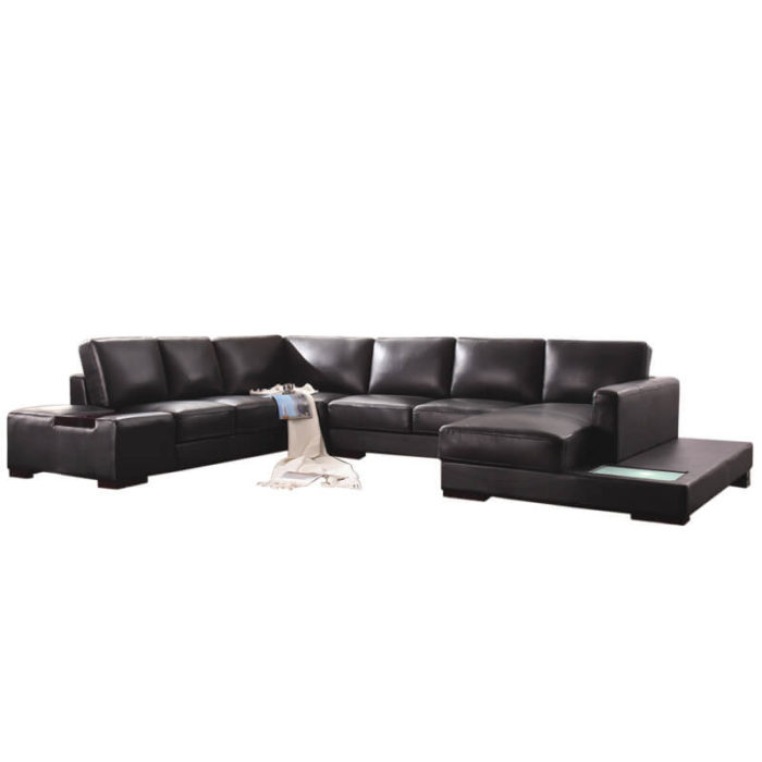 modular brown sectional couch