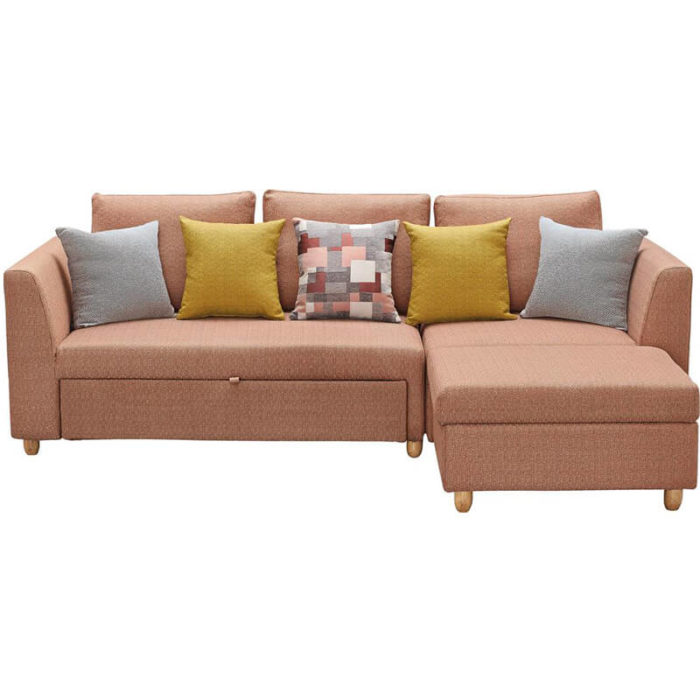 modern sectional pink sleeper sofa