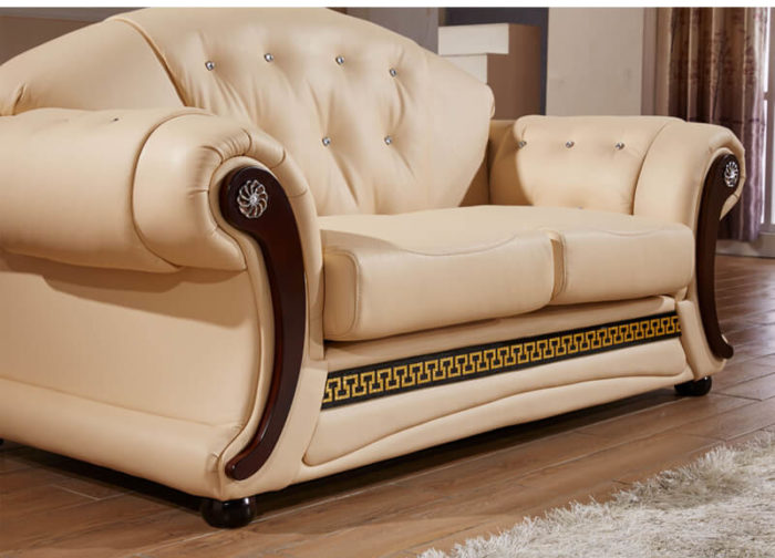 two seater loveseat tufted sofa