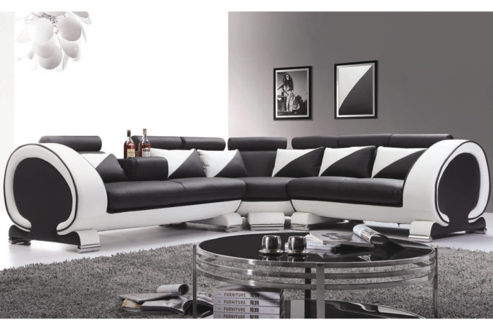 upholstered new L-shaped sectional sofa