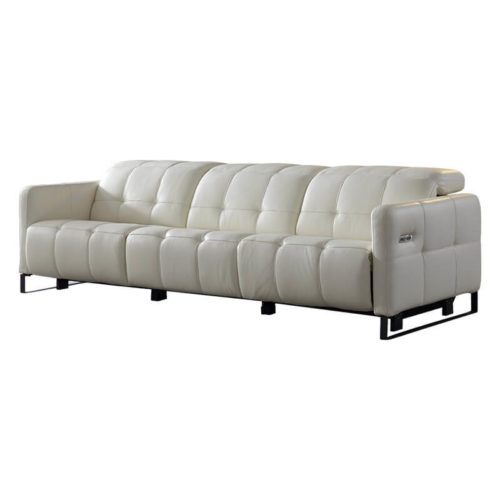 white leather wall hugger recliner