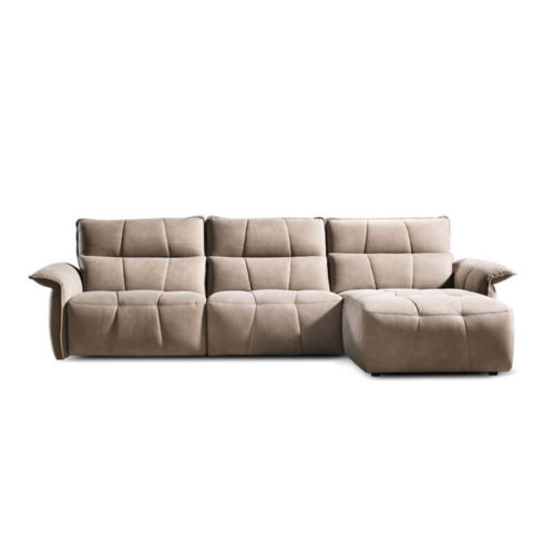 L shaped couch with recliner