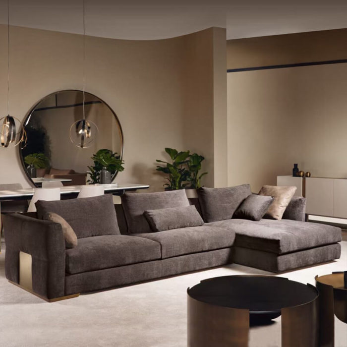 luxury velvet sectional sofa