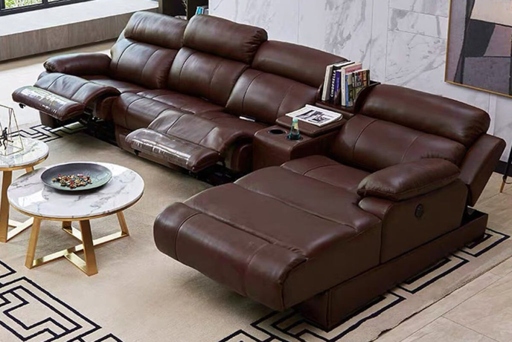 leather recliner sofa bed