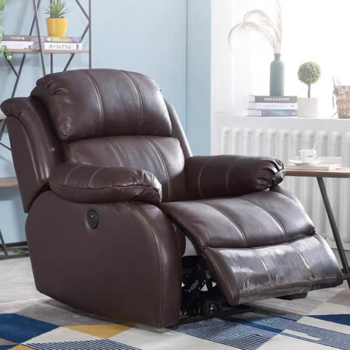most comfortable power lift brown recliner