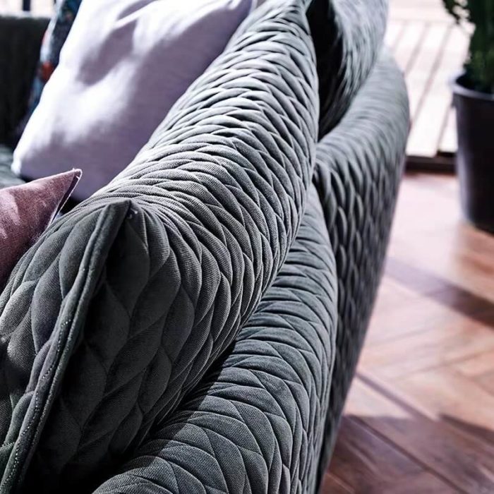 fabric sofa detail
