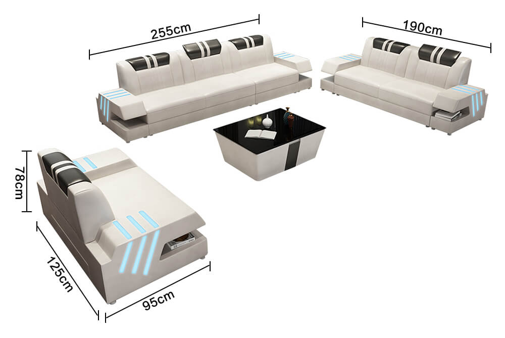 latest design couch set size