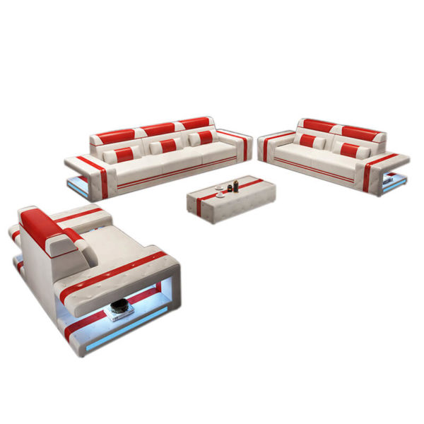 Futuristic Home Smart Furniture Sofa Set With Led lights