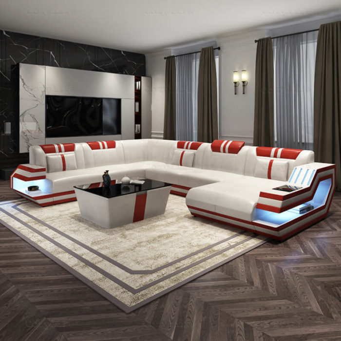 led sectional couch in latest design