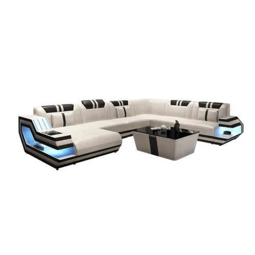 luxury led sectional sofa with storage