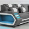 sectional couch with storage and led lights
