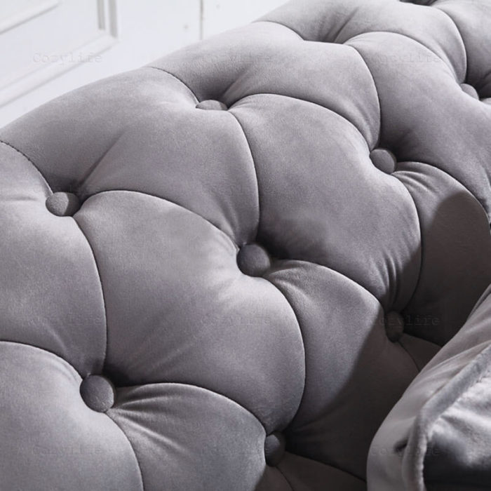 sofa button tufted design